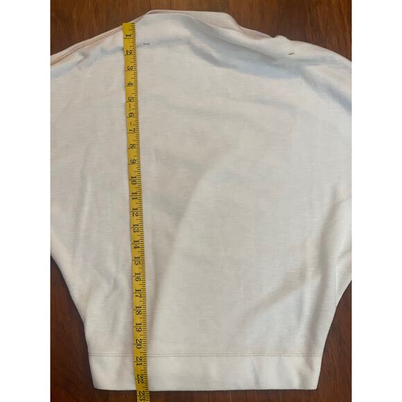 Free People We The Free Ivory Thermal Nikala Zip Shoulder Top Size Small - Picture 11 of 12